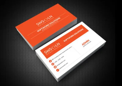 BUSINESS CARD CORPORATE sample Softwork Solution12